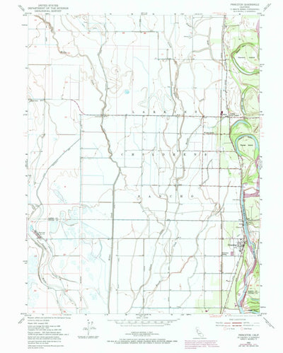 United States Geological Survey Princeton, CA (1952, 24000-Scale) digital map