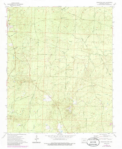 United States Geological Survey Princeton East, AR (1973, 24000-Scale) digital map