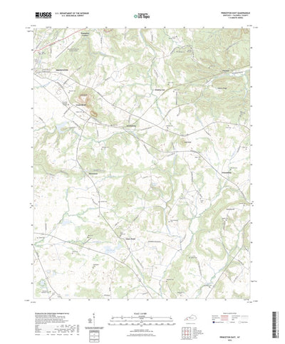 United States Geological Survey Princeton East, KY (2022, 24000-Scale) digital map