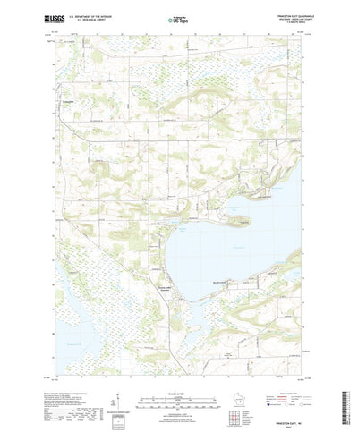 United States Geological Survey Princeton East, WI (2022, 24000-Scale) digital map