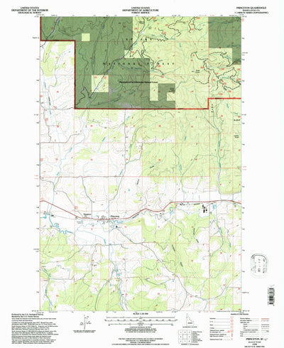 United States Geological Survey Princeton, ID (1994, 24000-Scale) digital map