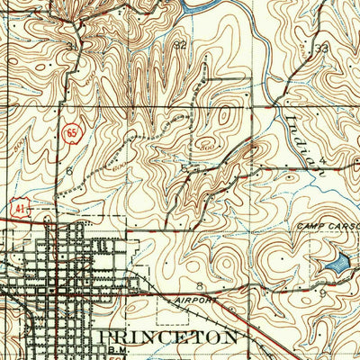 United States Geological Survey Princeton, IN-IL (1901, 62500-Scale) digital map