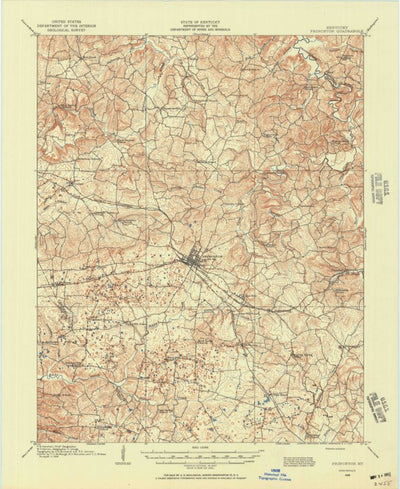 United States Geological Survey Princeton, KY (1908, 62500-Scale) digital map