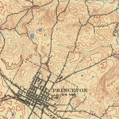 United States Geological Survey Princeton, KY (1910, 62500-Scale) digital map