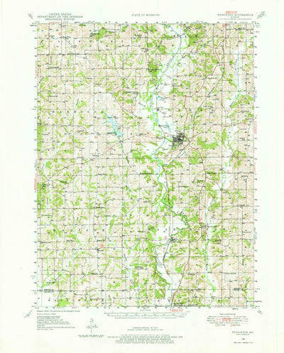 United States Geological Survey Princeton, MO (1946, 62500-Scale) digital map