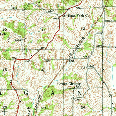 United States Geological Survey Princeton, MO (1946, 62500-Scale) digital map