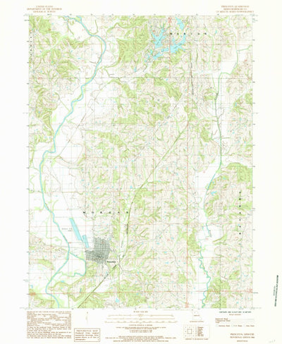United States Geological Survey Princeton, MO (1984, 24000-Scale) digital map
