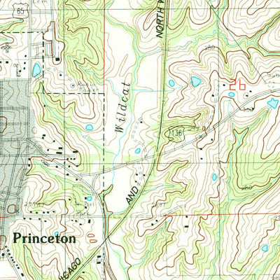 United States Geological Survey Princeton, MO (1984, 24000-Scale) digital map