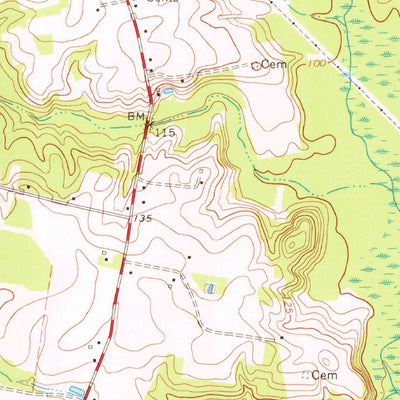 United States Geological Survey Princeton, NC (1974, 24000-Scale) digital map