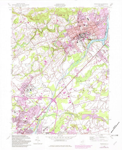 United States Geological Survey Princeton, NJ (1954, 24000-Scale) digital map