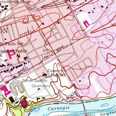United States Geological Survey Princeton, NJ (1954, 24000-Scale) digital map