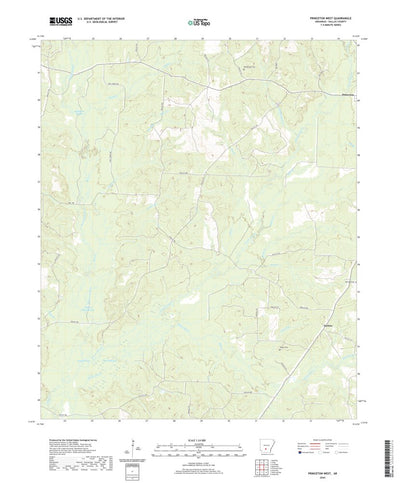 United States Geological Survey Princeton West, AR (2020, 24000-Scale) digital map