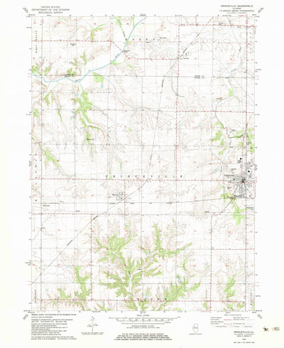 United States Geological Survey Princeville, IL (1982, 24000-Scale) digital map