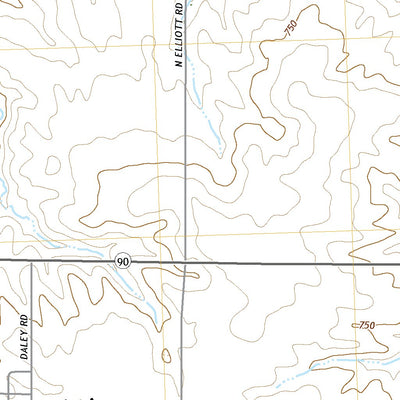 United States Geological Survey Princeville, IL (2021, 24000-Scale) digital map