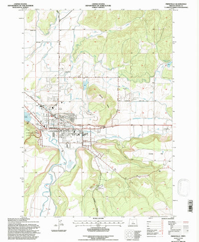 United States Geological Survey Prineville, OR (1992, 24000-Scale) digital map