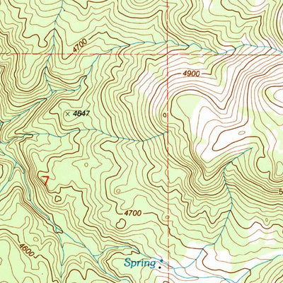 United States Geological Survey Pringle Flat, OR (1992, 24000-Scale) digital map