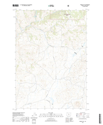 United States Geological Survey Pringle Flat, OR (2020, 24000-Scale) digital map