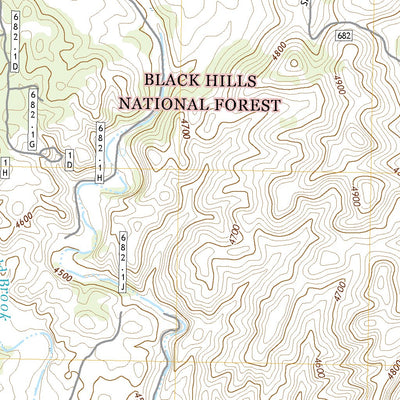 United States Geological Survey Pringle, SD (2021, 24000-Scale) digital map