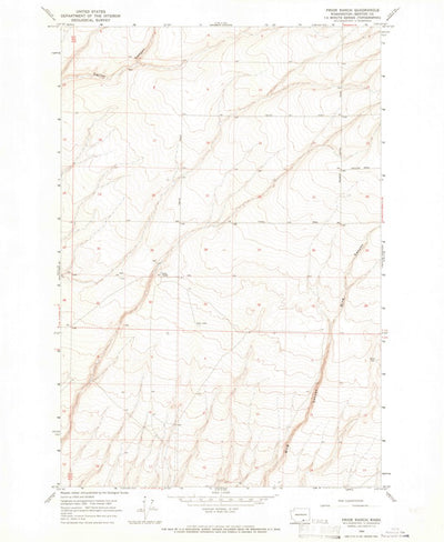 United States Geological Survey Prior Ranch, WA (1965, 24000-Scale) digital map