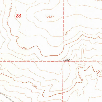 United States Geological Survey Prior Ranch, WA (1965, 24000-Scale) digital map