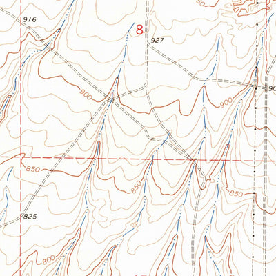 United States Geological Survey Prior Ranch, WA (1965, 24000-Scale) digital map