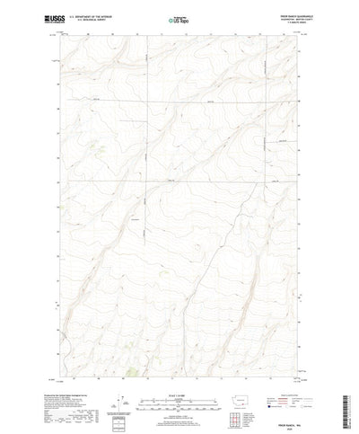 United States Geological Survey Prior Ranch, WA (2020, 24000-Scale) digital map
