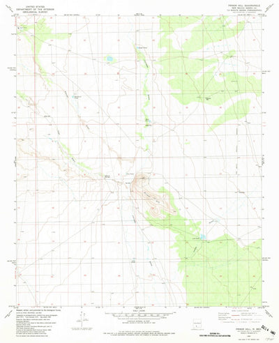 United States Geological Survey Prisor Hill, NM (1981, 24000-Scale) digital map