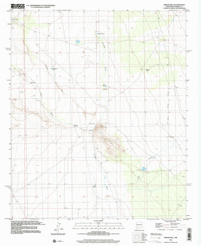 United States Geological Survey Prisor Hill, NM (1996, 24000-Scale) digital map