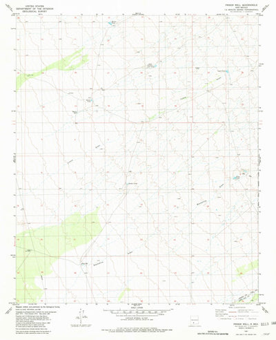 United States Geological Survey Prisor Well, NM (1981, 24000-Scale) digital map