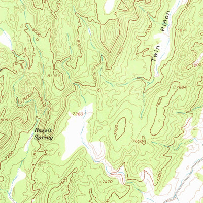 United States Geological Survey Pritchards Station, NV (1968, 62500-Scale) digital map