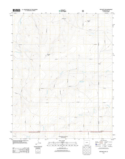 United States Geological Survey Pritchett NW, CO (2013, 24000-Scale) digital map