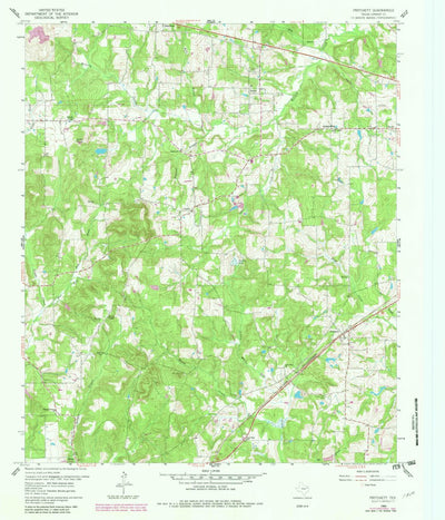 United States Geological Survey Pritchett, TX (1960, 24000-Scale) digital map