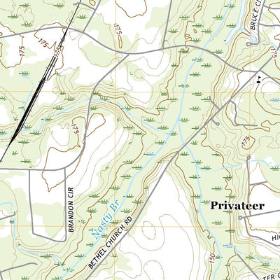 United States Geological Survey Privateer, SC (2020, 24000-Scale) digital map