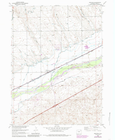 United States Geological Survey Proctor, CO (1953, 24000-Scale) digital map