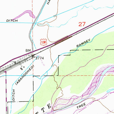 United States Geological Survey Proctor, CO (1953, 24000-Scale) digital map