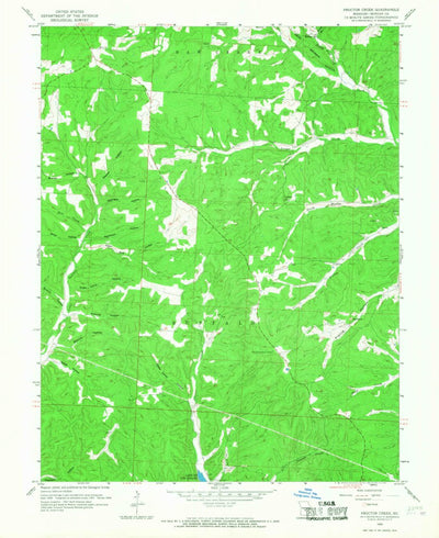 United States Geological Survey Proctor Creek, MO (1959, 24000-Scale) digital map