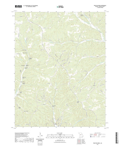 United States Geological Survey Proctor Creek, MO (2021, 24000-Scale) digital map