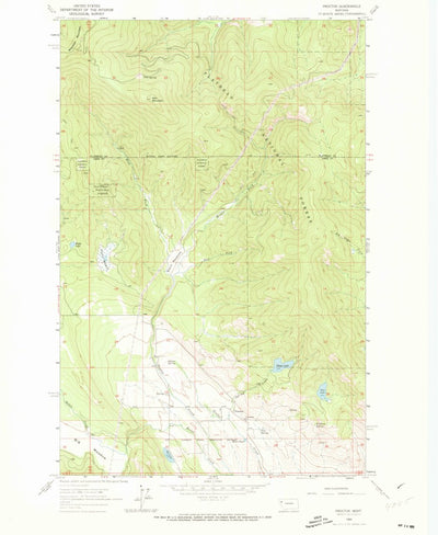 United States Geological Survey Proctor, MT (1964, 24000-Scale) digital map