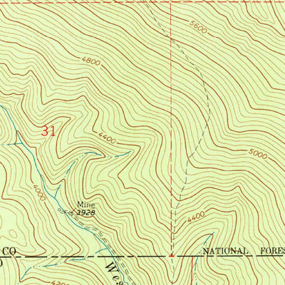 United States Geological Survey Proctor, MT (1964, 24000-Scale) digital map