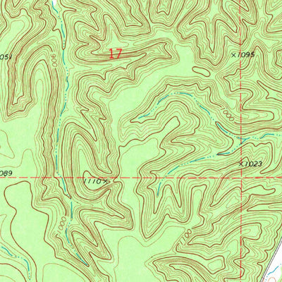 United States Geological Survey Proctor, OK (1972, 24000-Scale) digital map