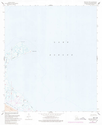 United States Geological Survey Proctor Point, LA (1968, 24000-Scale) digital map