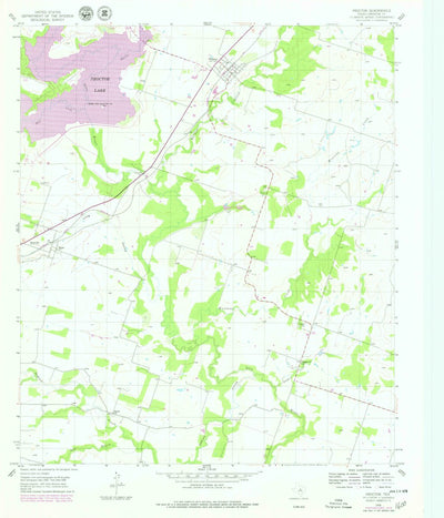 United States Geological Survey Proctor, TX (1956, 24000-Scale) digital map