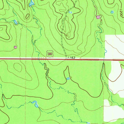 United States Geological Survey Proffitt Crossing, TX (1966, 24000-Scale) digital map
