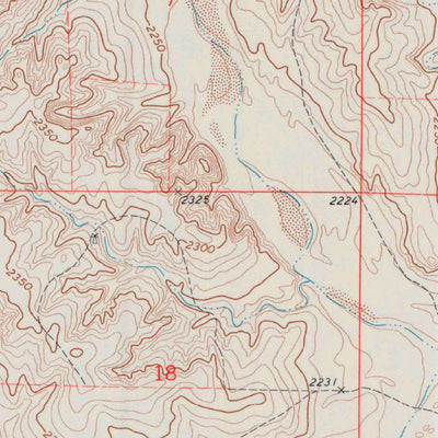 United States Geological Survey Proffitt Lake NW, KS (1972, 24000-Scale) digital map