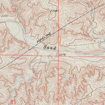 United States Geological Survey Proffitt Lake NW, KS (1972, 24000-Scale) digital map