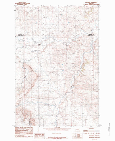 United States Geological Survey Progress, MT (1985, 24000-Scale) digital map