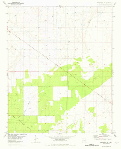 United States Geological Survey Progresso NE, NM (1981, 24000-Scale) digital map