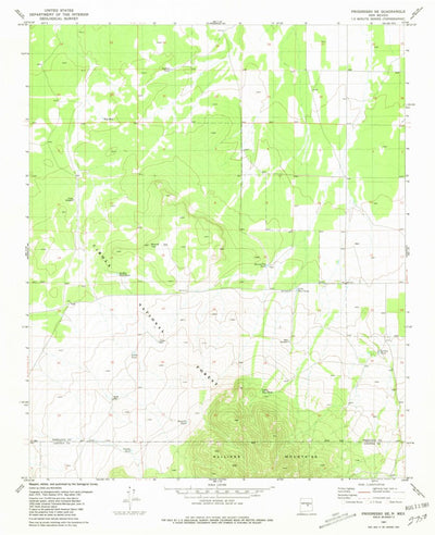 United States Geological Survey Progresso SE, NM (1981, 24000-Scale) digital map