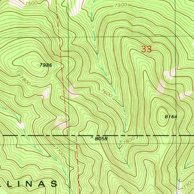United States Geological Survey Progresso SE, NM (1981, 24000-Scale) digital map