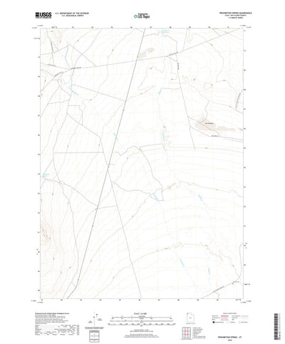 United States Geological Survey Prohibition Spring, UT (2020, 24000-Scale) digital map